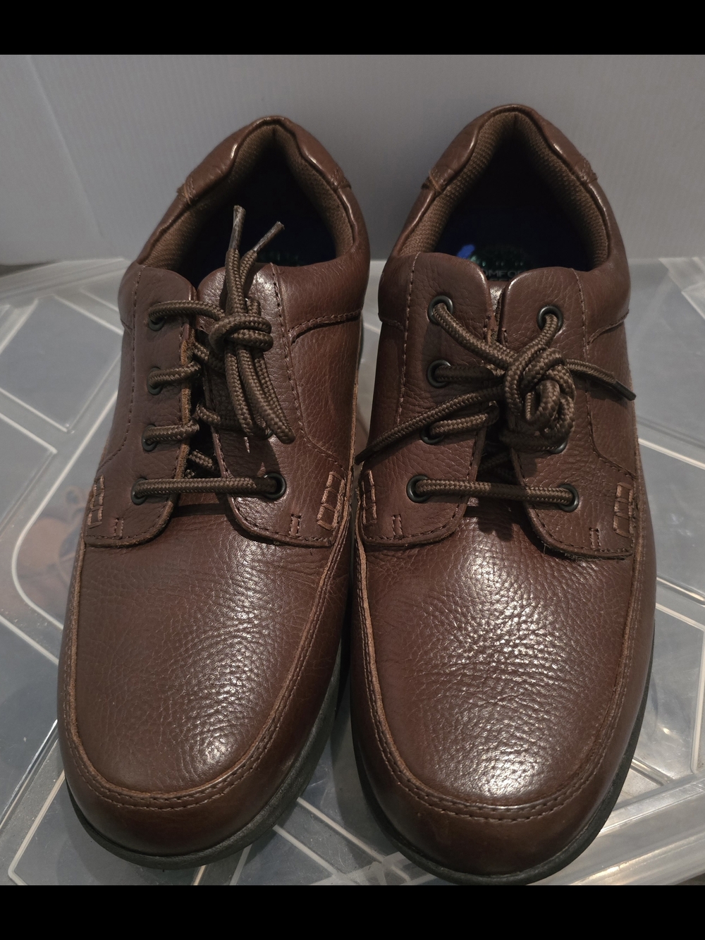 Nunn Bush Men's Brown Leather Lace-Up Oxfords